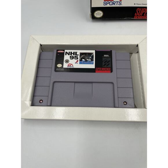 NHL 95 - Super Nintendo SNES - Complete - TESTED - Authentic - Picture 4 of 10